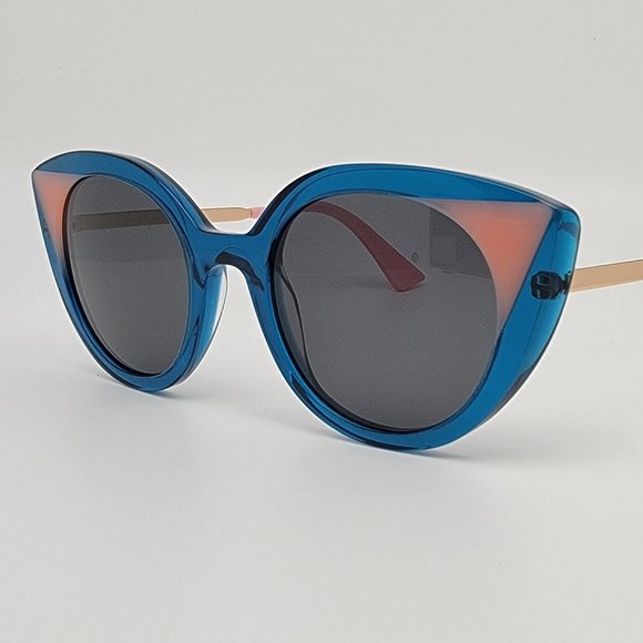 FACE A FACE Paris Prism 2 Col. 2439 Blue Pink Frame Grey Lens Cat Eye Sunglasses main image 14